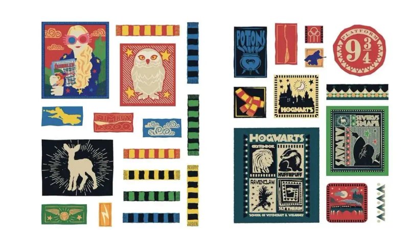 Книга Harry Potter World of Stickers: Art from the Wizarding — фото 6