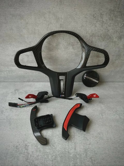 Кнопки м1 м2 бмв, накладка, лепестки карбон М руль BMW G20 G30 G05 G03 G07