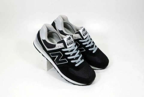 Код 1925 Кросівки взуття New Balance 574 чорні (36-45) NB В'єтнам