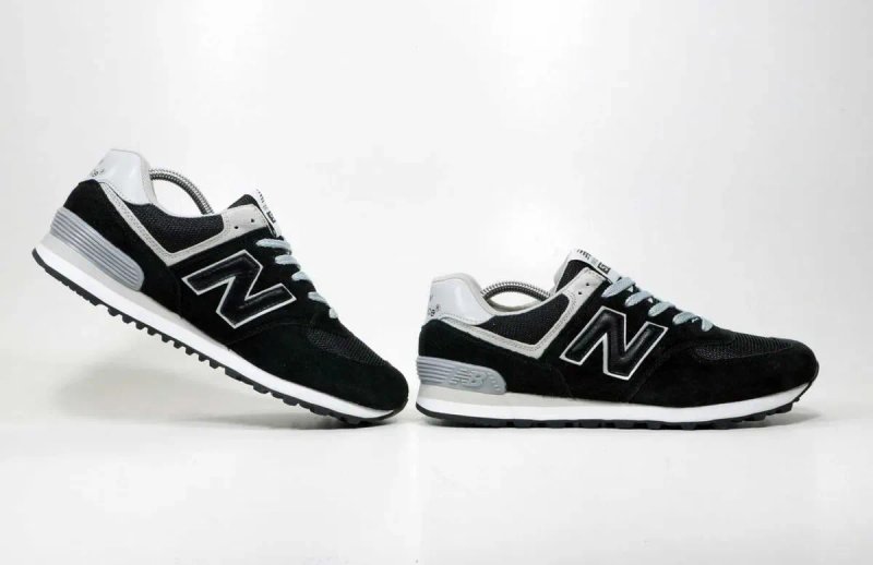 Код 1925 Кросівки взуття New Balance 574 чорні (36-45) NB В'єтнам — фото 2