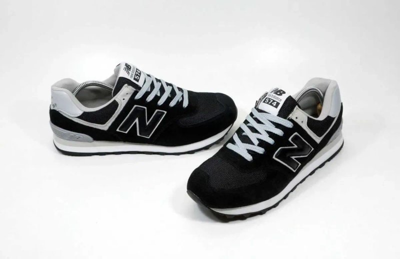 Код 1925 Кросівки взуття New Balance 574 чорні (36-45) NB В'єтнам — фото 5
