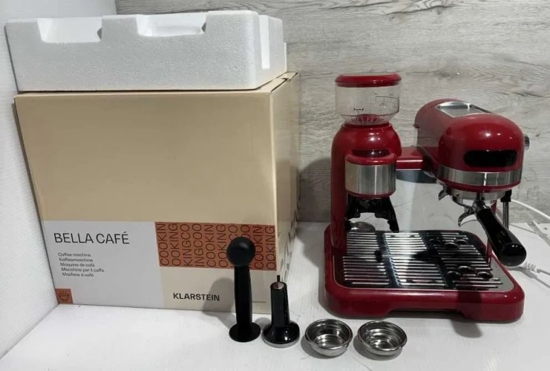 Кофемашина кофеварка с кофемолкой Klarstein Bella Café 20 бар 7.5 кг — фото 2