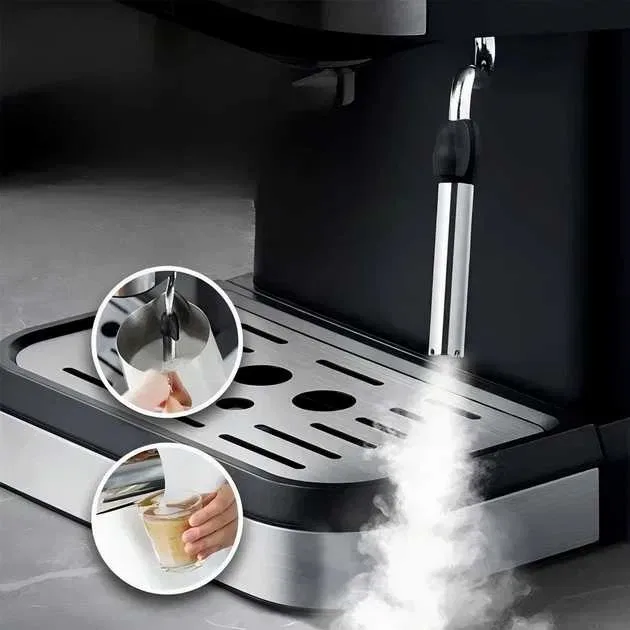 Кофемашина сенсорная рожковая Crownberg CB-1571 1,8л, 1200Вт с капучинатором, кофеварка кавомашинка, кавоварка, розница и опт — фото 6