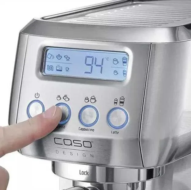 Кофеварка Caso Espresso Gourmet Latte рожковая кофемашина. Кавоварка — фото 4