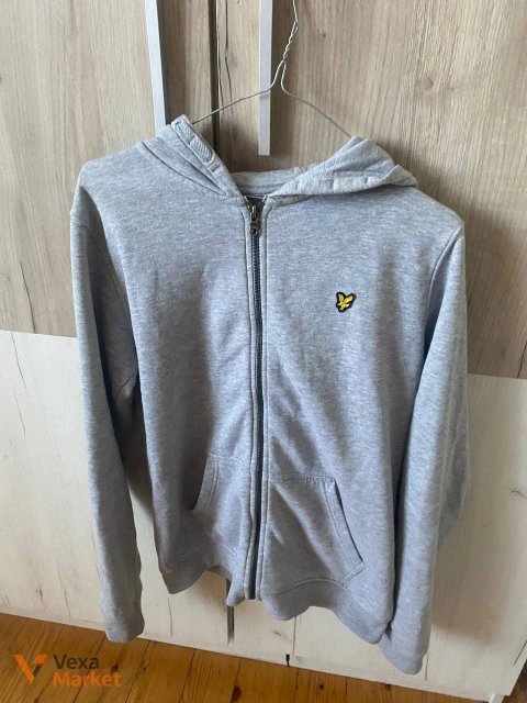 Кофта Lyle & Scott сіра на блискавці