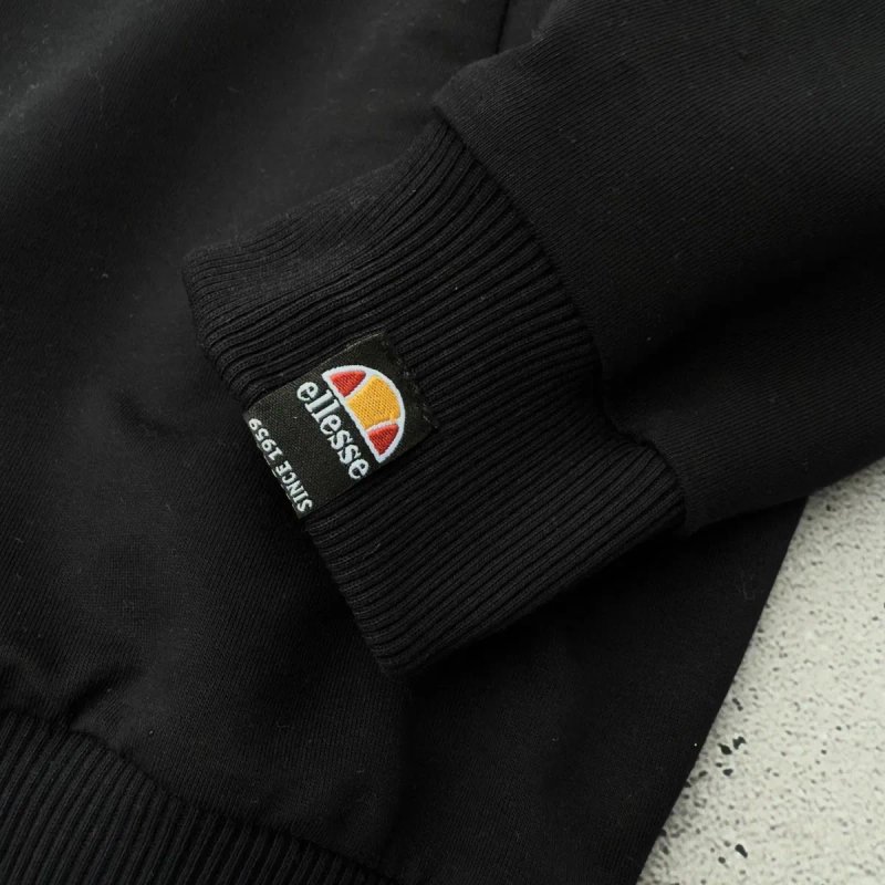 Кофта Олімпійка Ellesse бордова чоловіча | Олимпийка ретро мужская Еллис бордо - черная — фото 5