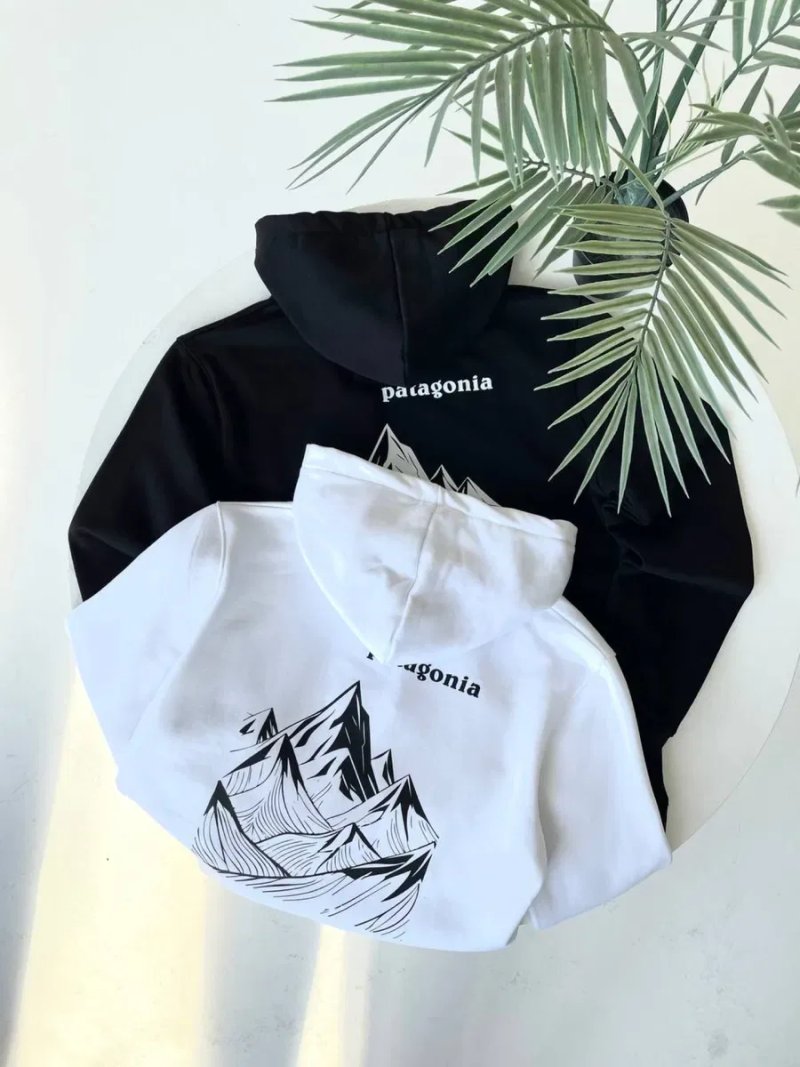 Кофта Patagonia чорна/ біле худі патагонія / чоловіча кофта patagonia