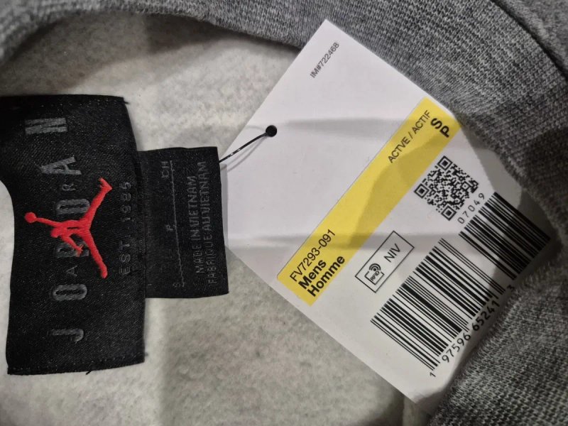 Кофта свитшот толстовка Air Jordan Brooklyn Fleece Grey FV7293-091 original — фото 3