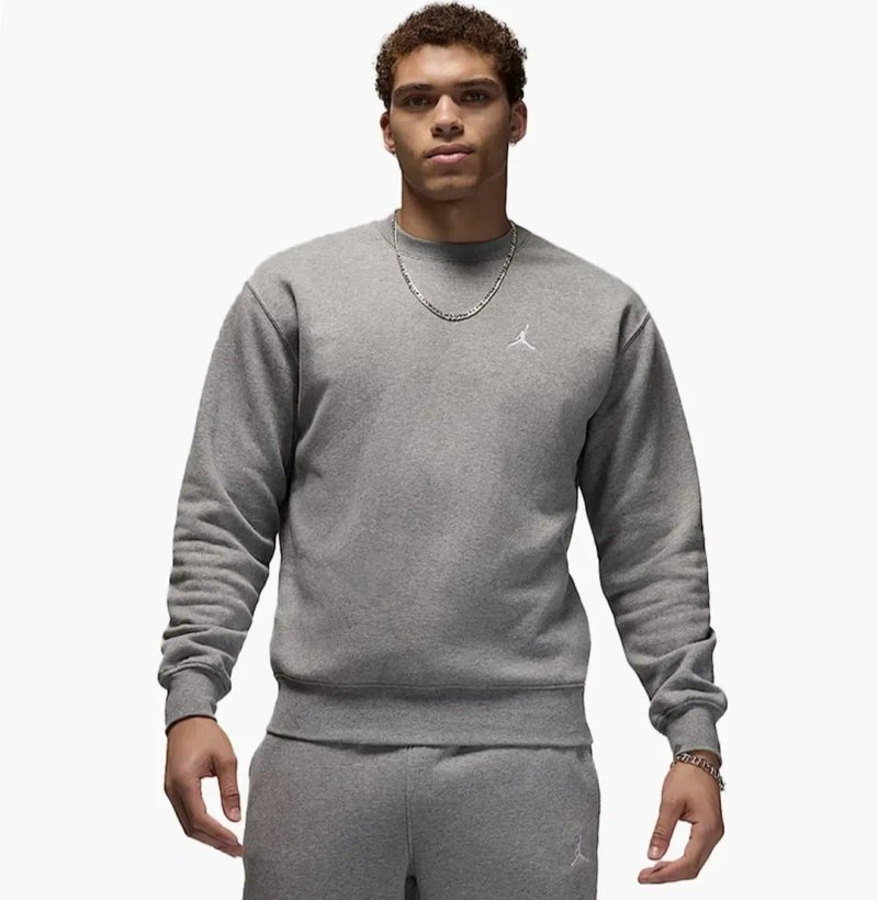 Кофта свитшот толстовка Air Jordan Brooklyn Fleece Grey FV7293-091 original — фото 5