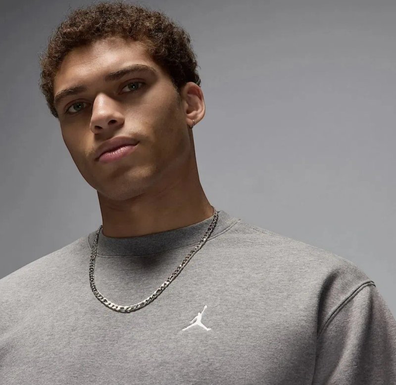 Кофта свитшот толстовка Air Jordan Brooklyn Fleece Grey FV7293-091 original — фото 7
