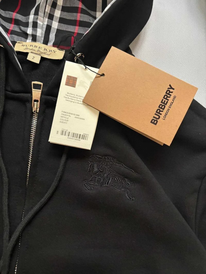 Кофта Zip Hoodie Burberry / зіпка барбері XS-XL худі чорна сіра — фото 4