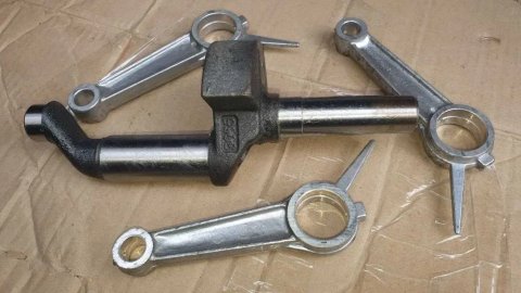 Коленвал, шатун компрессора Ремеза ABAC Aircast LB-30 LB-40 LB-50