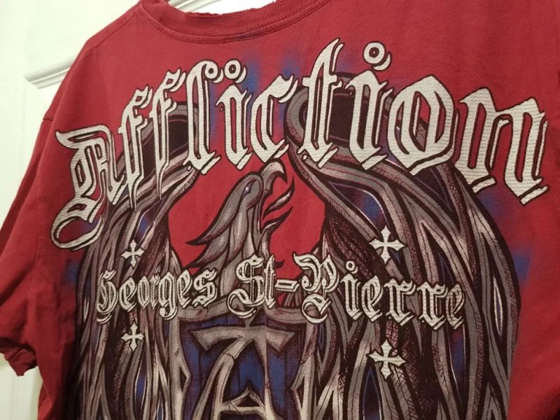 Коллекционная футболка Аffliction, George St-Pierre, XL - наш 52-54 — фото 3