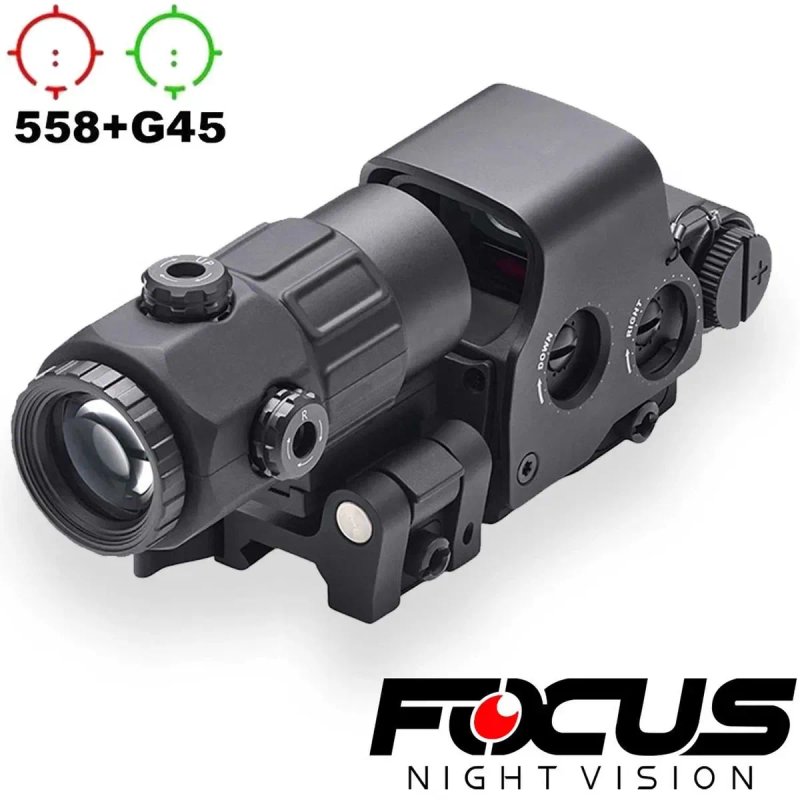 Коллиматор EOTech 558 + 5х Магнифер EOTech G45 / прицел для АК, АР — фото 4