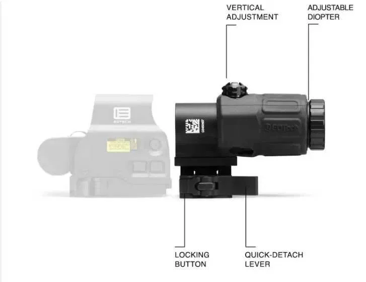 Коллиматор EOTech 558 + Магнифер EOTech G33 Tan Black / для АК74, АР15 — фото 2