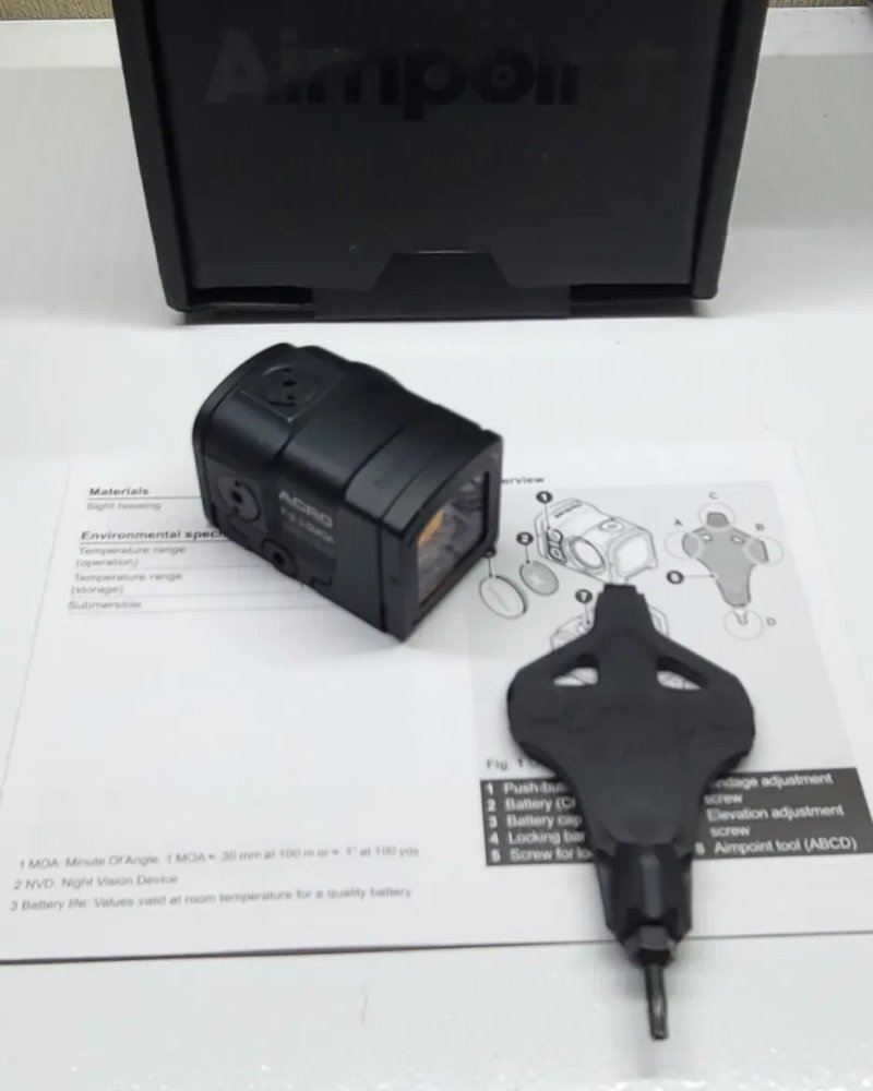 Коллиматорный прицел Aimpoint ACRO P-2 3.5 MOA оригинал, новый, закрытый коллиматорный прицел — фото 3
