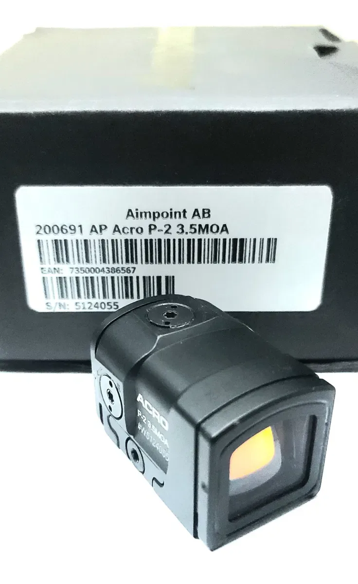 Коллиматорный прицел Aimpoint ACRO P-2 3.5 MOA оригинал, новый, закрытый коллиматорный прицел — фото 4