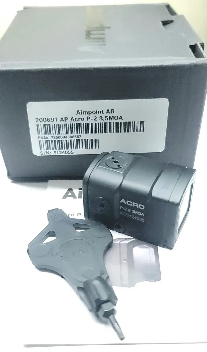 Коллиматорный прицел Aimpoint ACRO P-2 3.5 MOA оригинал, новый, закрытый коллиматорный прицел — фото 5