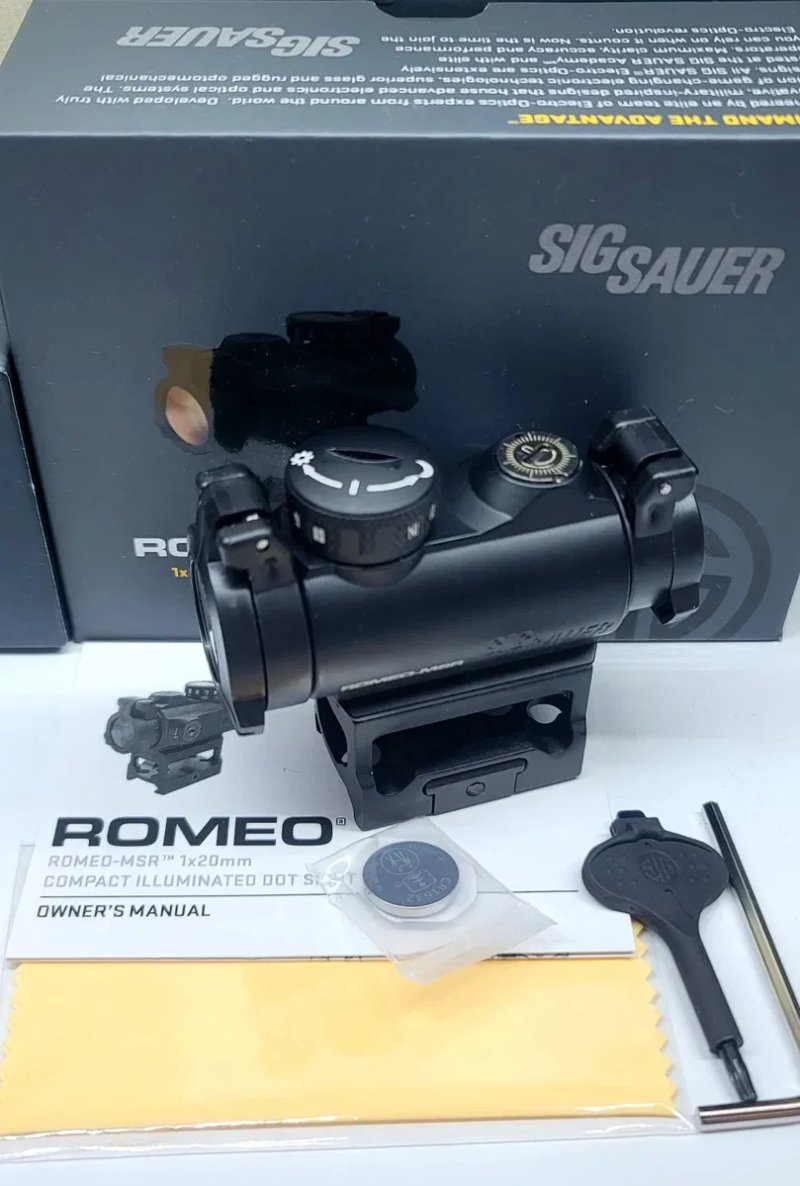 Коллиматорный прицел SIG SAUER ROMEO-MSR 1x20 Compact Red Dot Sight — фото 4