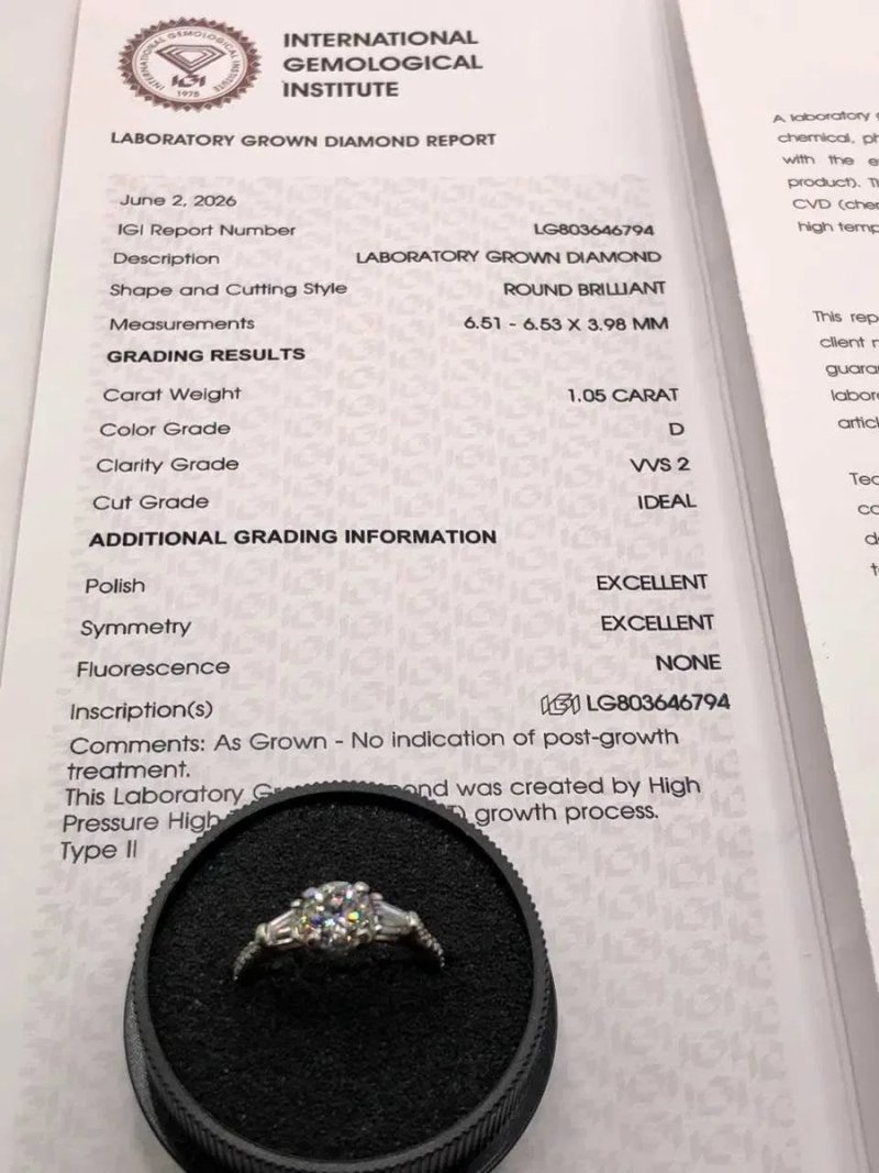 Кольцо белое золото бриллианты 1.52 карат сертификат — фото 5
