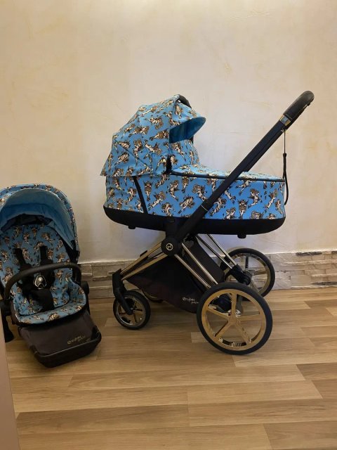Коляска Cybex Priam by Jeremy Scott Cherubs Blue Люлька+Прогулка