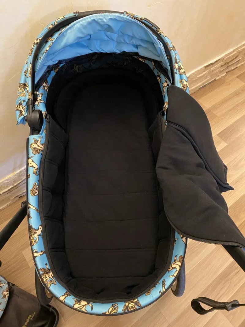 Коляска Cybex Priam by Jeremy Scott Cherubs Blue Люлька+Прогулка — фото 3