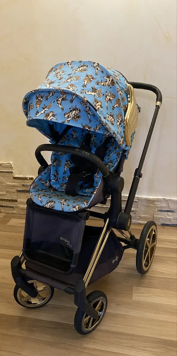 Коляска Cybex Priam by Jeremy Scott Cherubs Blue Люлька+Прогулка — фото 5