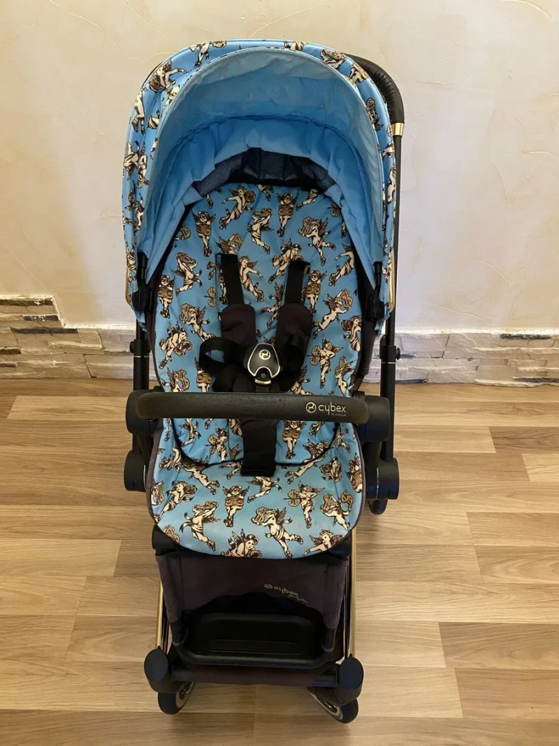 Коляска Cybex Priam by Jeremy Scott Cherubs Blue Люлька+Прогулка — фото 6
