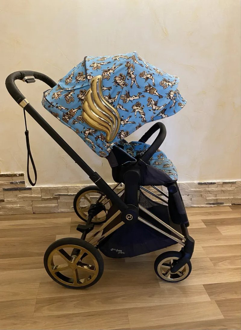 Коляска Cybex Priam by Jeremy Scott Cherubs Blue Люлька+Прогулка — фото 7