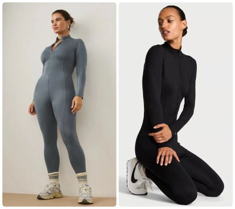 Комбінезон жіночий вікторія сірет vsx essential long-sleeve jumpsuit - XS, S (M)