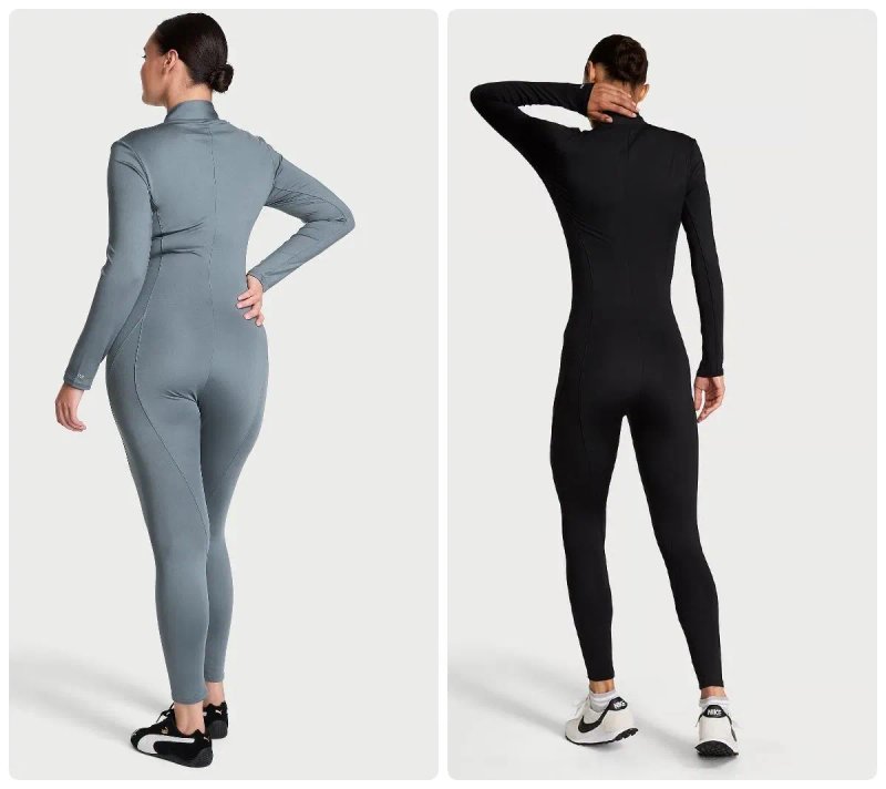 Комбінезон жіночий вікторія сірет vsx essential long-sleeve jumpsuit - XS, S (M) — фото 2
