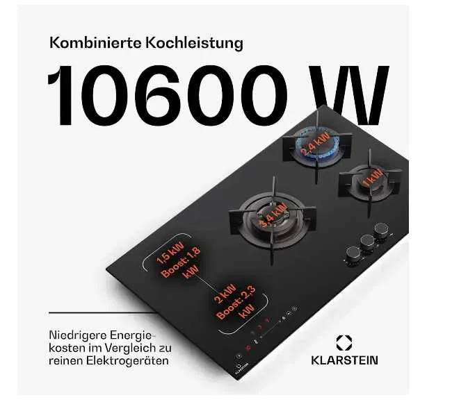 Комбінована індукційна плюс газова плита Klarstein MultiChef 5 конф — фото 4