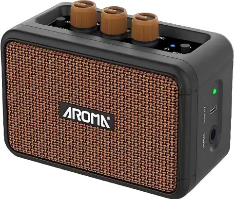 Комбопідсилювач портативний для гітари Aroma AG-04, Bluetooth, 5 ват