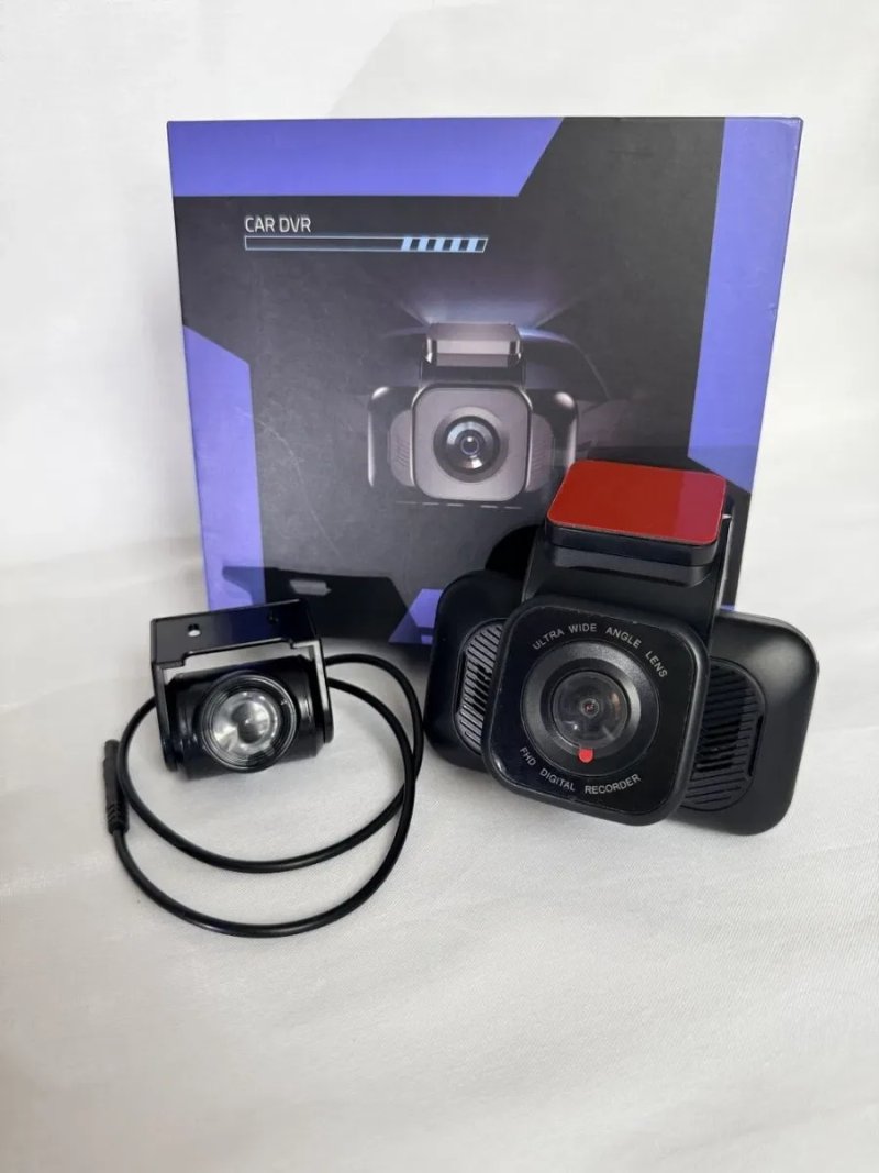 Компактний відеореєстратор CAR DVR UHD 4K+1080p Full HD (2 камери) 360° IPS 3" G-sensor SD-card — фото 2