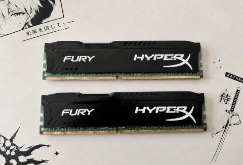 Комплект 32GB! Оперативна пам'ять Kingston HyperX Fury DDR4 32GB 2х16GB 2133 МГц