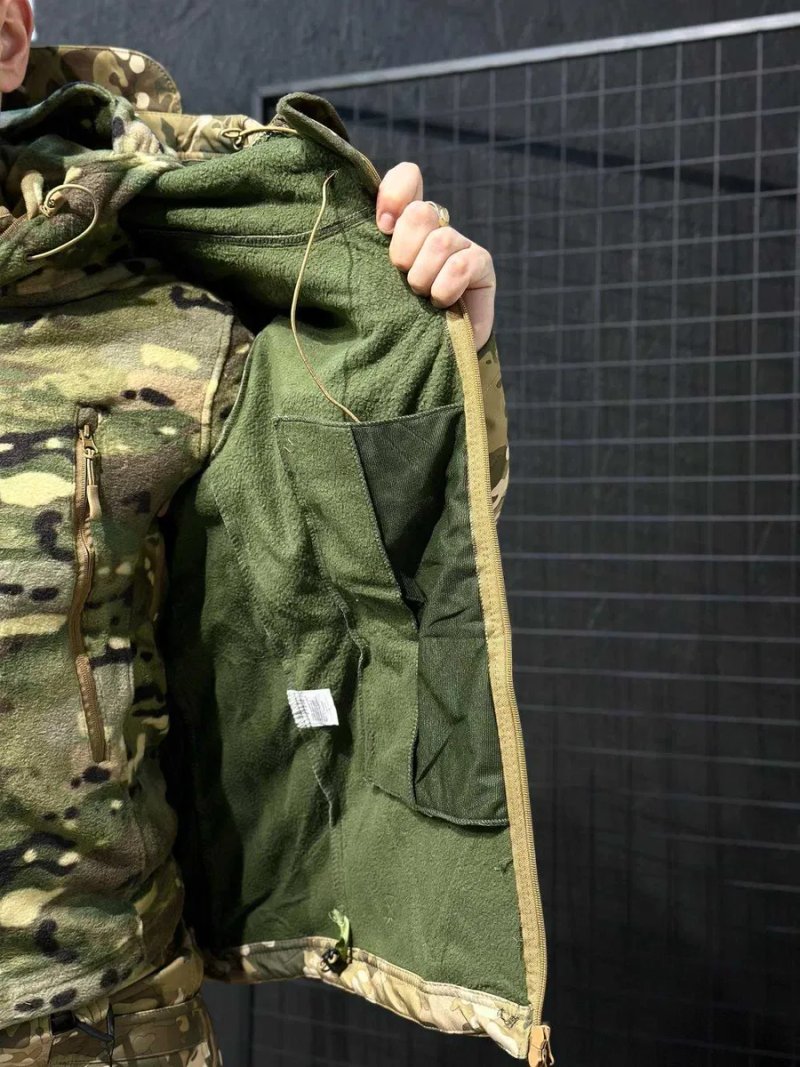 Комплект 3в1 Vanguard Мультикам USA  Тактичний костюм Softshell + термобілизна Esdy + берці Esdy автошнурівка S-XXXL — фото 4