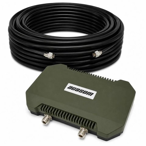 КОМПЛЕКТ Антенна усилитель ROC-4 N-Type 2.4G/5.2G/5.8G+Кабель RG-8 20m