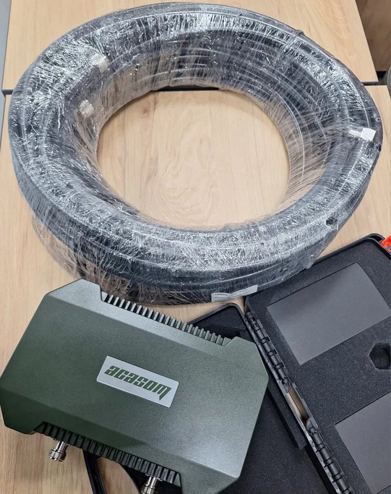 КОМПЛЕКТ Антенна усилитель ROC-4 N-Type 2.4G/5.2G/5.8G+Кабель RG-8 20m — фото 3