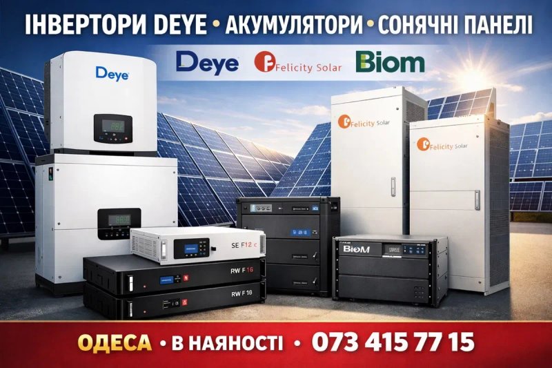 Комплект автономного живлення Deye 8 кВт Biom 15 кВт за супер ціною — фото 3