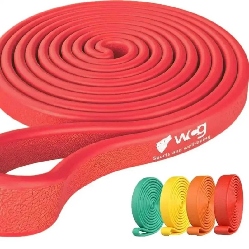 Фітнес-резинка WCG PowerStrip Level 4 (31 - 54 кг) — Гумовий еспандер для тренувань та підтягувань — фото 4
