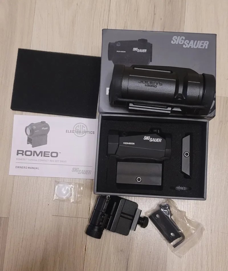 Комплект колиматор Sig Sauer Romeo5 + магнифер , увеличитель Juliet5-Micro  5x — фото 5