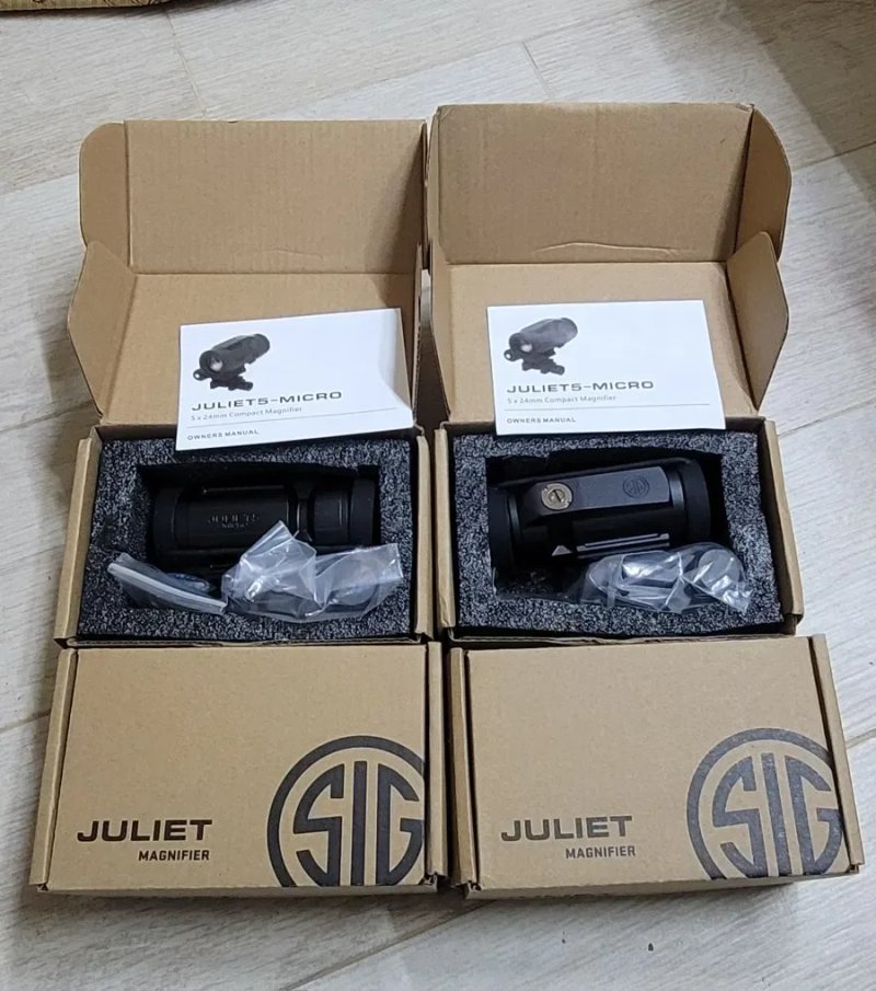Комплект колиматор Sig Sauer Romeo5 + магнифер , увеличитель Juliet5-Micro  5x — фото 7