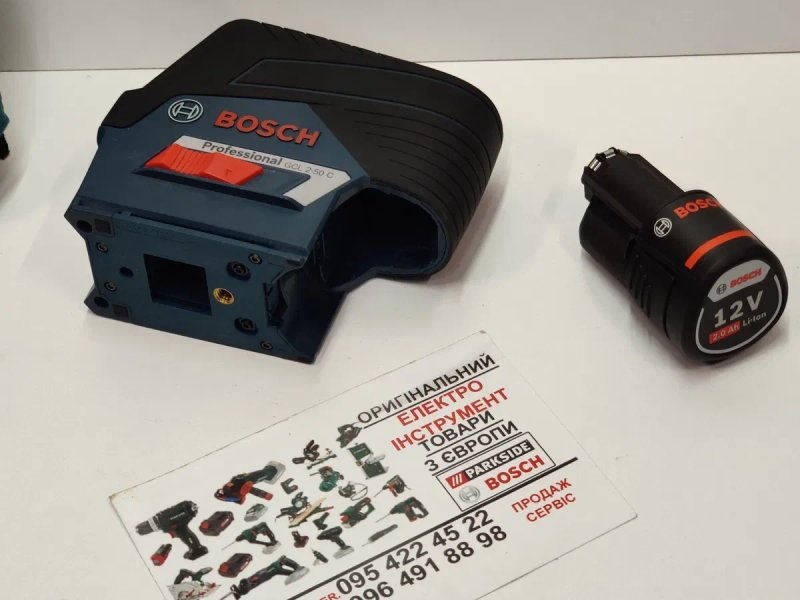 КОМПЛЕКТ лазерний нівелир зНімеччин BLUETOOTH BOSCH GCL 2 50 C/уровень — фото 4