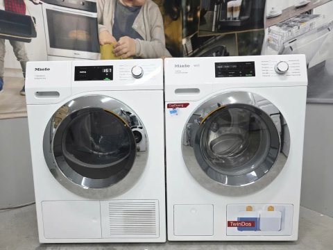 Комплект Miele Excellence пральна та сушильна машина PowerWash SingleWash SteamCare EcoSpeed 9кг завантаження