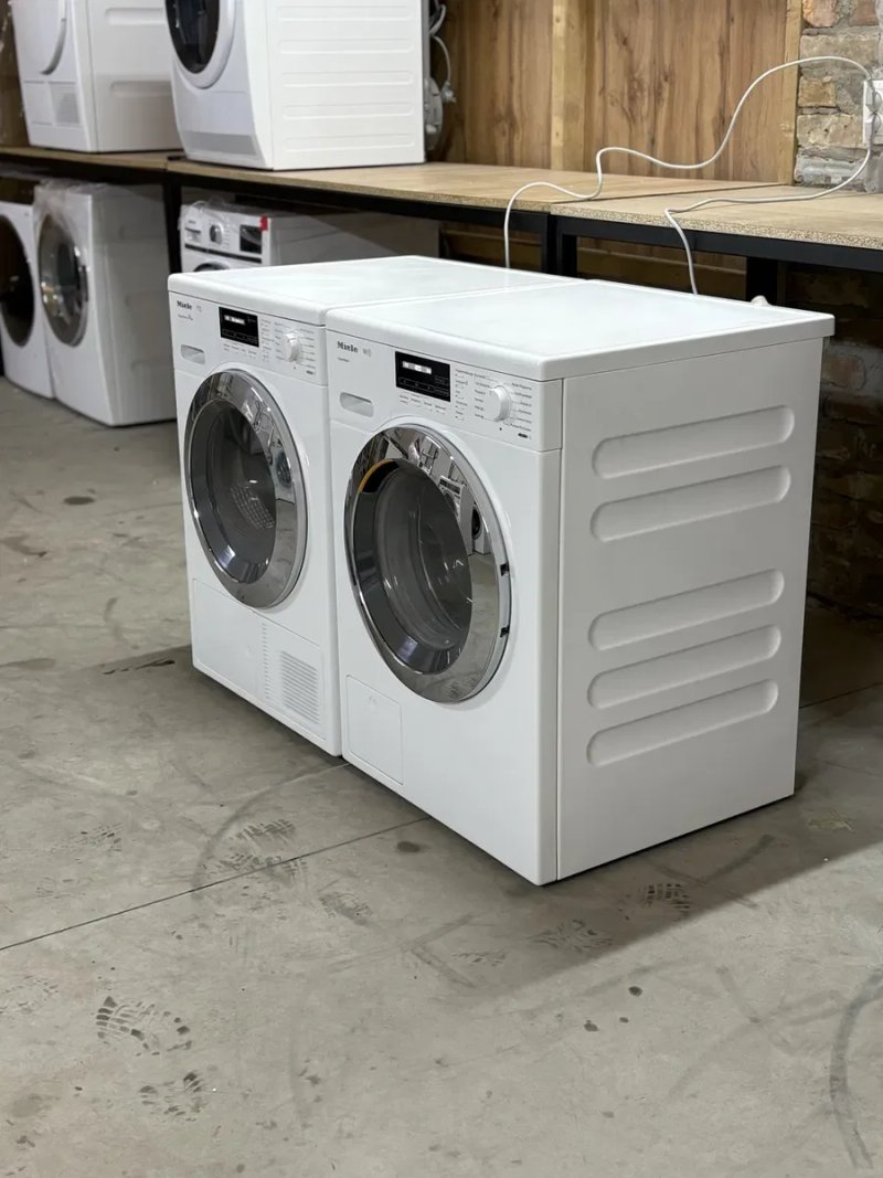 Комплект Miele TKG640WP + WKF120 WPS | Пральна 8 кг + Сушильна — фото 2