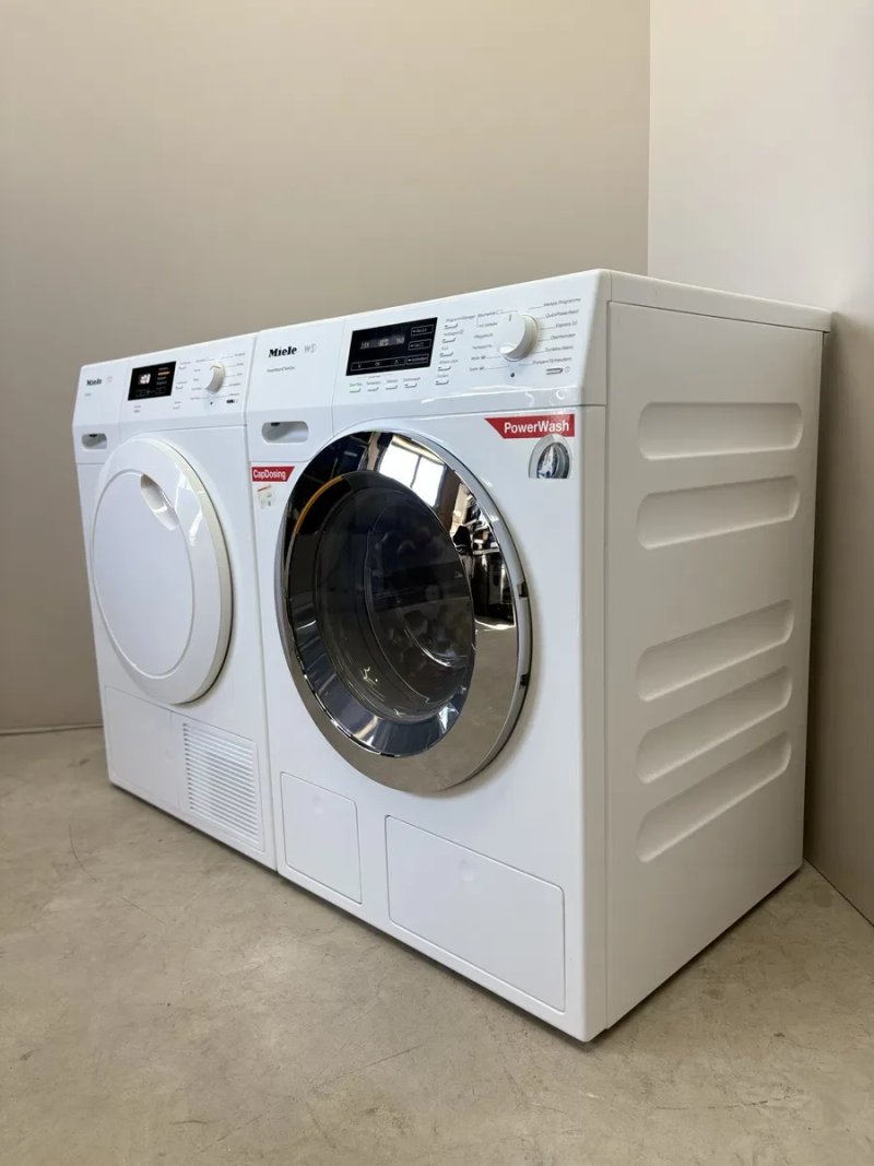 Комплект Miele WKH130 WPS + T1 Active TKB155WP пральна та сушильна машина — фото 2