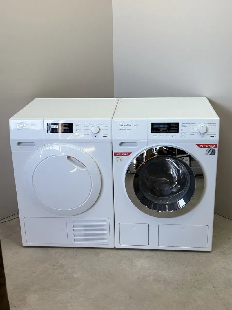 Комплект Miele WKH130 WPS + T1 Active TKB155WP пральна та сушильна машина — фото 3