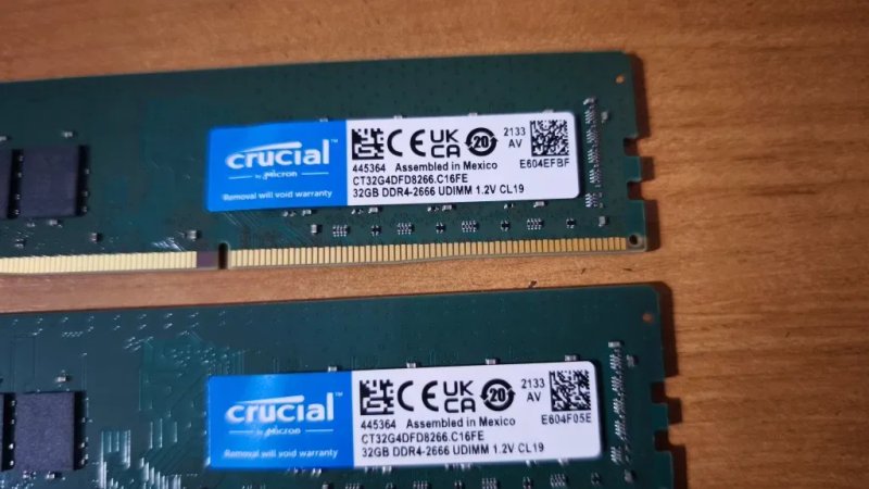Комплект оперативной  памяти DDR 4 64 gb  2666 mhz ( 2по 32 gb) — фото 3