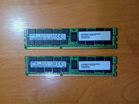 Комплект оперативної пам’яті 32GB DDR3 Samsung (2×16GB) ECC Registered — серверна