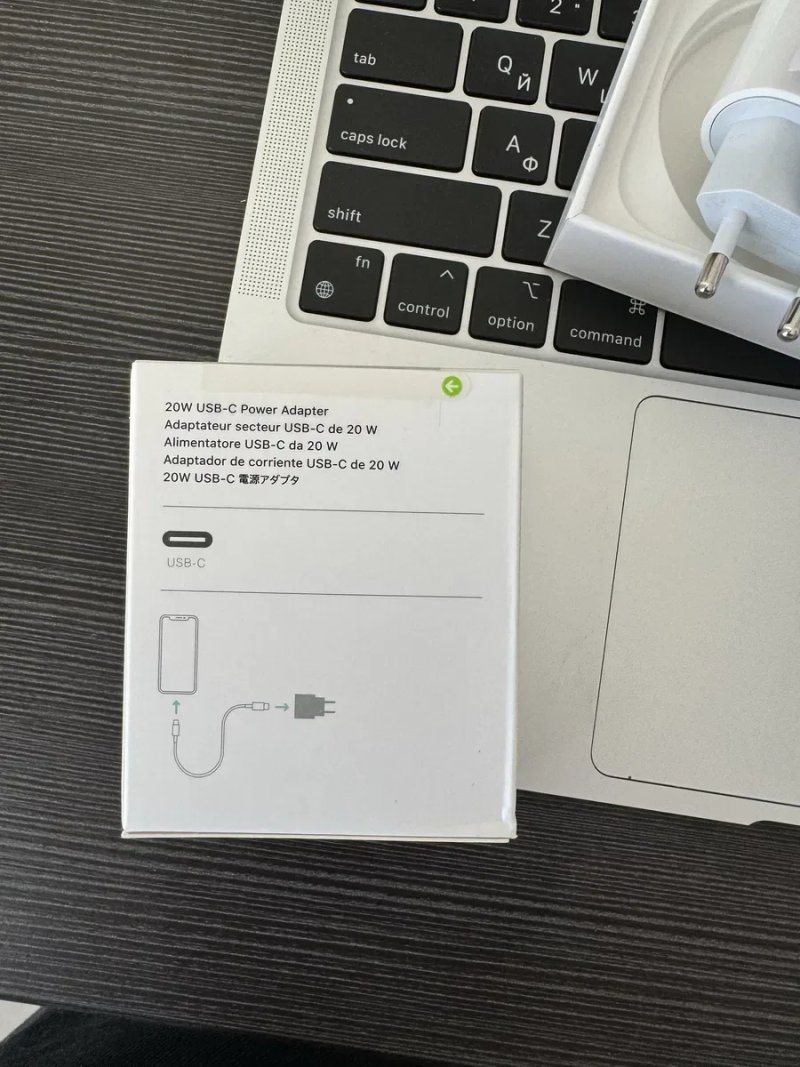 Комплект оригинал 20w быстрая зарядка айфон кабель и блок iphone — фото 5